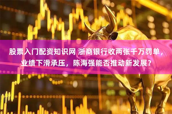 股票入门配资知识网 浙商银行收两张千万罚单，业绩下滑承压，陈海强能否推动新发展？
